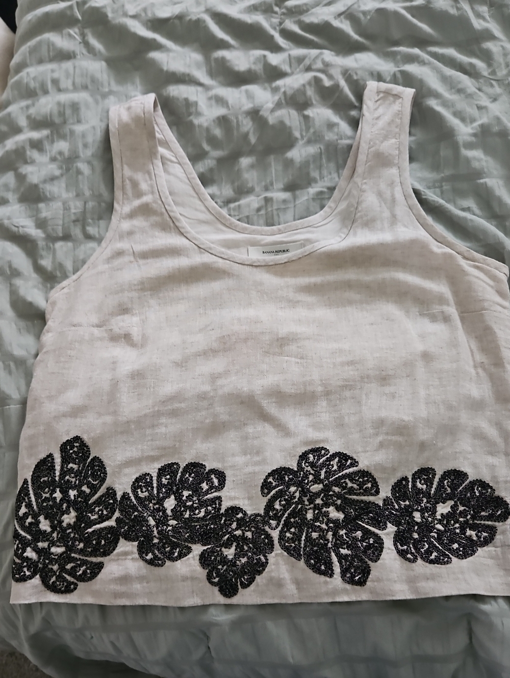 Banana Republic Beige Linen top